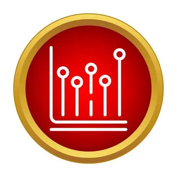 Analyzing business growth statistics with data infographic icon Illustrazione stock