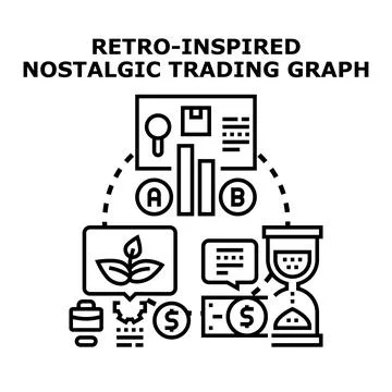 Analyzing business growth strategy with financial indicators Stock Illustration