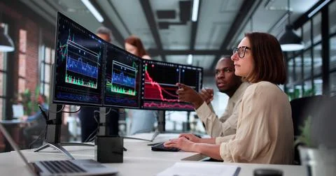 Analyzing Business Performance Through Data Analytics Stock Photos