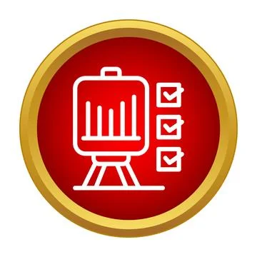 Analyzing business presentation data and completing checklist tasks Illustrazione stock