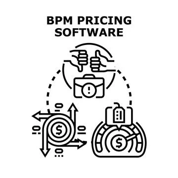 Analyzing business process management pricing software decisions 스톡 일러스트