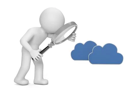 Analyzing cloud Stock Illustration