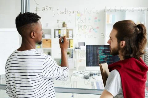 Analyzing codes Stock Photos