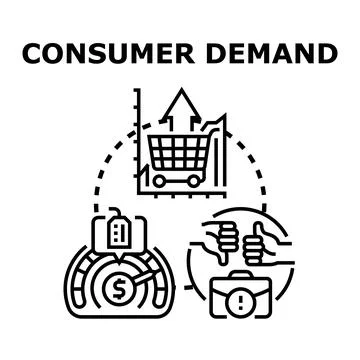 Analyzing consumer demand and market feedback for sales growth イラスト素材