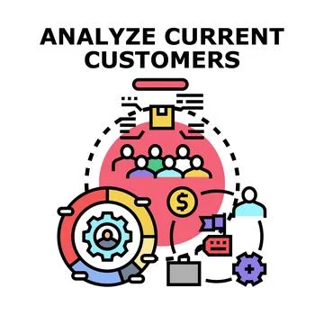 Analyzing current customer journey for business growth Illustrazione stock