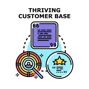 Analyzing customer feedback for a thriving client base Stock Illustration