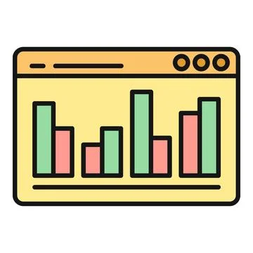 Analyzing data with bar chart in dashboard interface イラスト素材