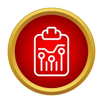Analyzing data with a clipboard circuit board icon Stock Illustration