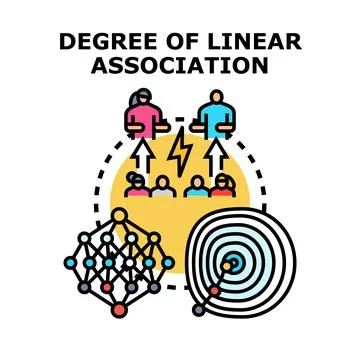 Analyzing data with degree of linear association concept イラスト素材