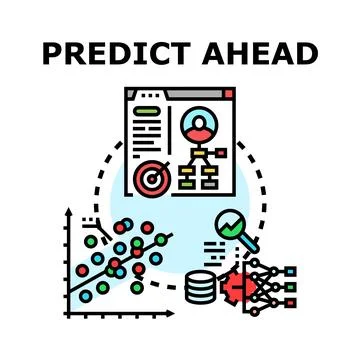 Analyzing data for future prediction and business forecasting イラスト素材