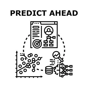 Analyzing data for future prediction and business forecasting イラスト素材