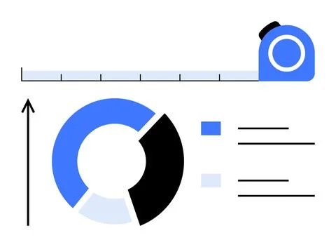 Analyzing Data Growth Modern Tools for Effective Measurement and Visualizatio 스톡 일러스트