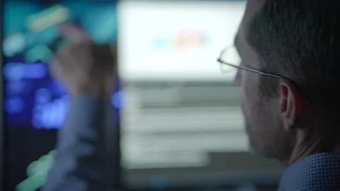 Analyzing data insights via advanced visualization techniques is crucial Stock Footage 292856160