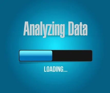 Analyzing Data Loading Progress Bar Concept 库存插图