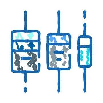 Analyzing data with multiple box plot graphs Stockillustratie