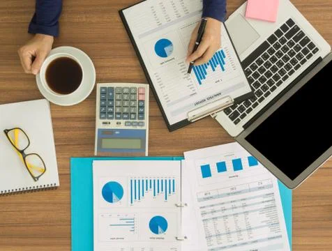 Analyzing data Stock Photos