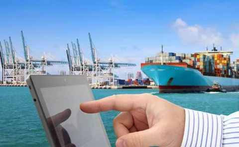 Analyzing data on tablet Stock Photos