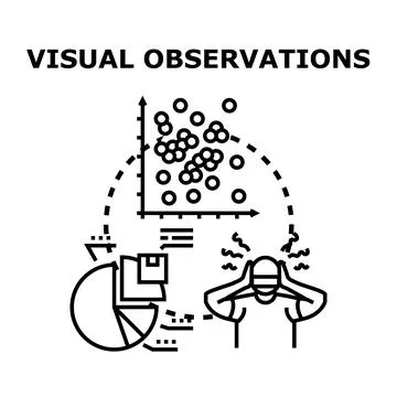 Analyzing data with visual observations and sensory input イラスト素材