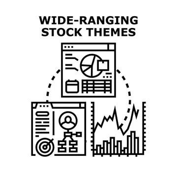 Analyzing diverse business data and financial performance 库存插图