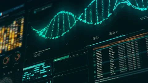 Analyzing DNA structure, forensic research, genes and genetic disorders, science Stock Footage