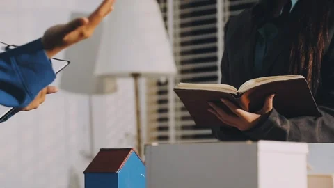 Analyzing esg report data for sustainable business development Stock Footage 336459230