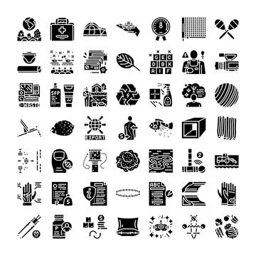 Analyzing extensive modern icon set exploring diverse concepts Stock Illustration