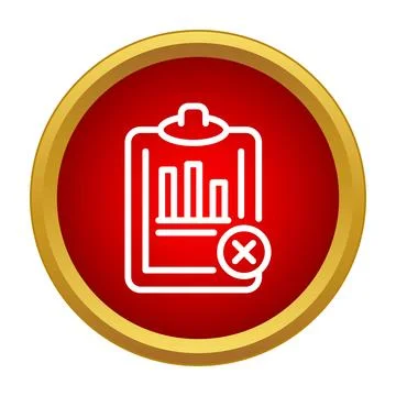 Analyzing failed data report with business chart errors 库存插图
