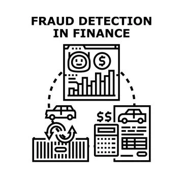 Analyzing financial data for fraud detection and security イラスト素材