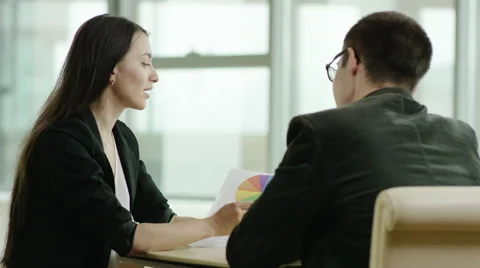 Analyzing financial statistics Stock Footage 67048539