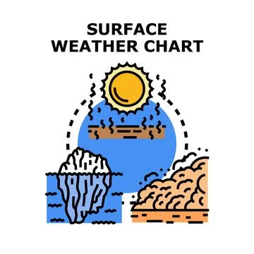 Analyzing global climate conditions and meteorological elements illustration Stock Illustration