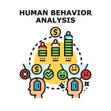 Analyzing human behavior and customer satisfaction data イラスト素材