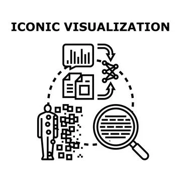 Analyzing human data points for information visualization 스톡 일러스트