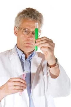 Analyzing the liquid Stock Photos