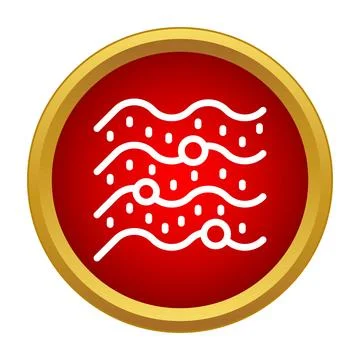 Analyzing liquid wave particles adjusting settings icon Illustrazione stock