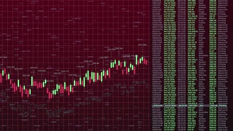 Analyzing Market Trends Through Time-Series Data Visualization: A Stunning Stock Footage 321790831