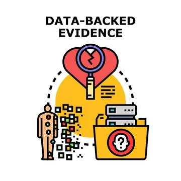 Analyzing medical data for evidence backed health solutions Stock Illustration