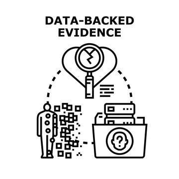 Analyzing medical data for evidence backed health solutions Stock Illustration