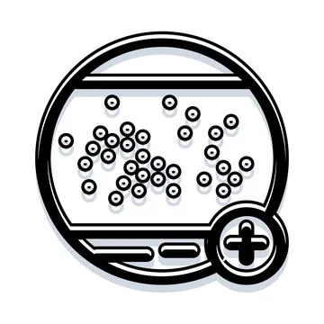 Analyzing microscopic cells in a scientific research laboratory Stock Illustration