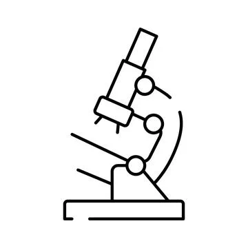 Analyzing microscopic organisms using scientific research equipment Stock Illustration