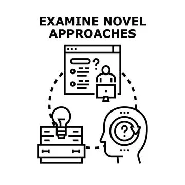Analyzing novel approaches and creative problem solving process イラスト素材