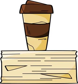 Analyzing Paper Reports with Coffee Illustration Illustration