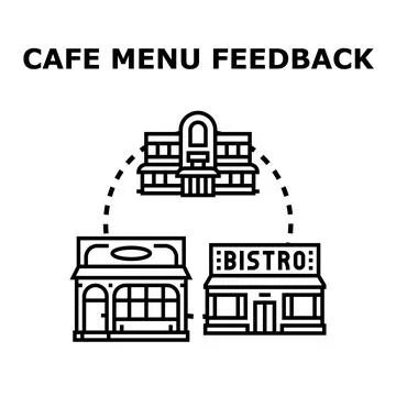 Analyzing restaurant menu feedback across businesses Illustrazione stock