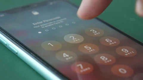 Analyzing stock chart on smart phone at night Stock Footage 166740272