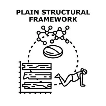Analyzing structural elements for health and treatment concept イラスト素材
