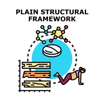 Analyzing structural elements for health and treatment concept Stock Illustration