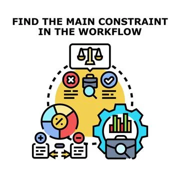 Analyzing workflow constraints for business process optimization Stock Illustration