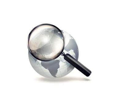 Analyzing world Stock Illustration