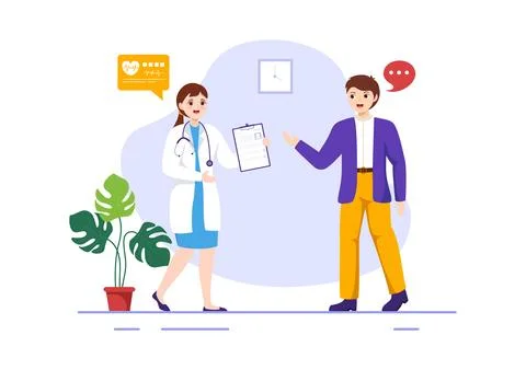 Anamnesis System Vector Illustration for Information About the Disease and .. Stock Illustration