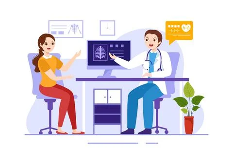 Anamnesis System Vector Illustration for Information About the Disease and .. Stock Illustration