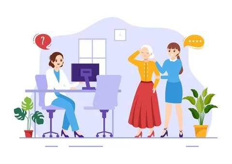 Anamnesis System Vector Illustration for Information About the Disease and .. Stock Illustration
